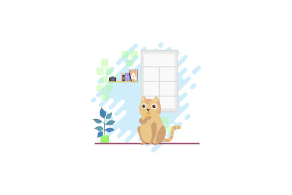 Cat Icon Cute Shocked Yellow Review