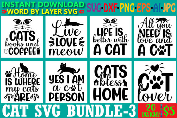 Cat SVG Bundle Vol-3 Review for Embroidery Projects