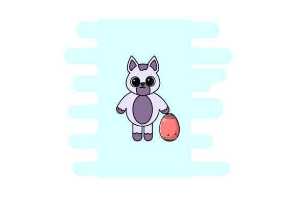 Easter Icon Purple Cat Lines and Color Review