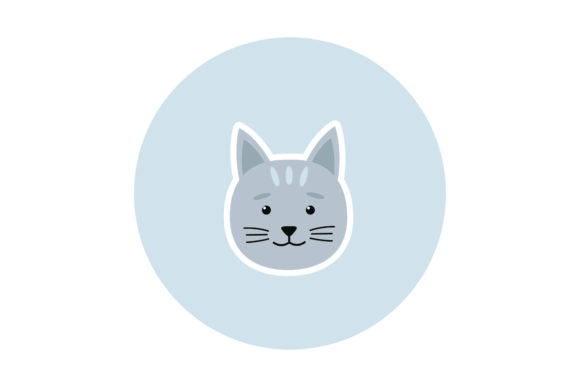 Face Cat Flat Icon Review for Embroidery Projects