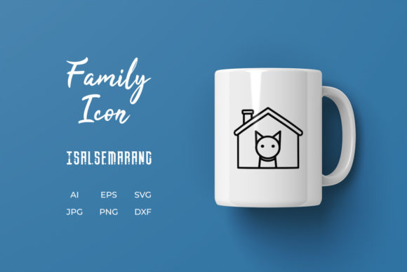 Family Icon Cat Home Pet Line Black Review
