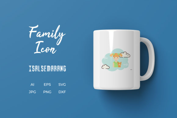 Family Icon Girl Pet Cat Cloud White Review
