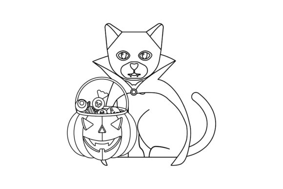 Halloween Cat Icon Outline - 497 Review