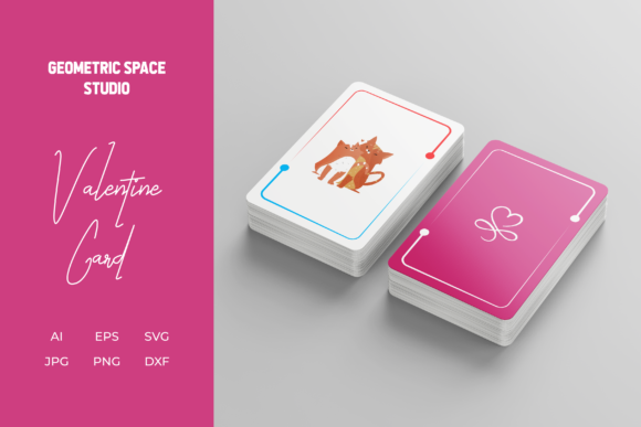 Valentines Day Card Cat Illustrations Review